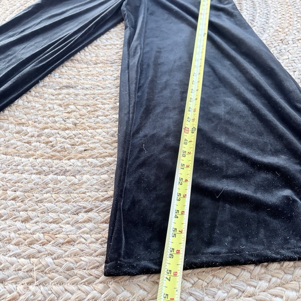 DB Studio Jumpsuit Plus Size 14 Black Velvet Belted Wide Leg David's Bridal $160 - Picture 7 of 7